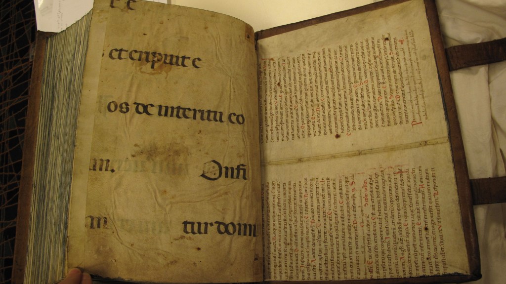 Auckland Libraries, Sir George Grey Special Collections, Med. MS S.1588 - endleaves (back of book)