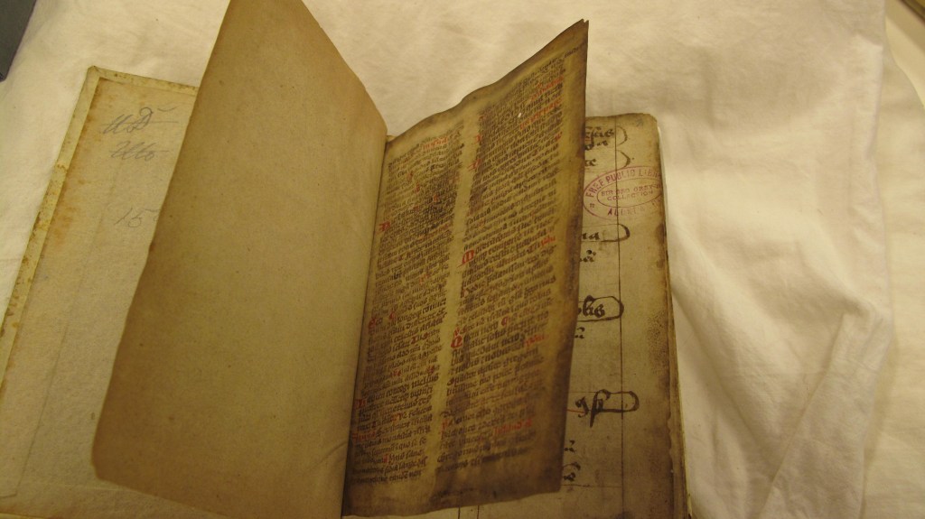 Auckland Libraries MS G. 185 - front fly leaf