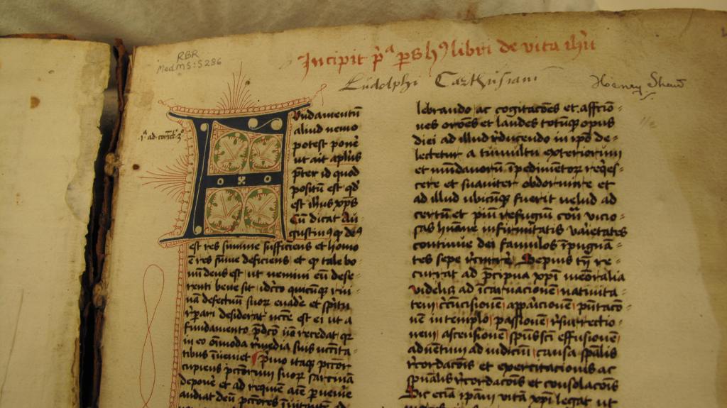 Auckland Libraries, Sir George Grey Special Collections, Med. MS S.286  - opening folio