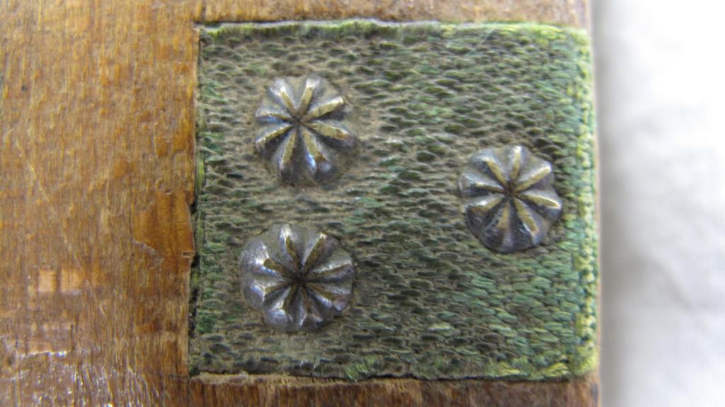 Wellington, Alexander Turnbull Library MSR-15 - fragment of green silk strap