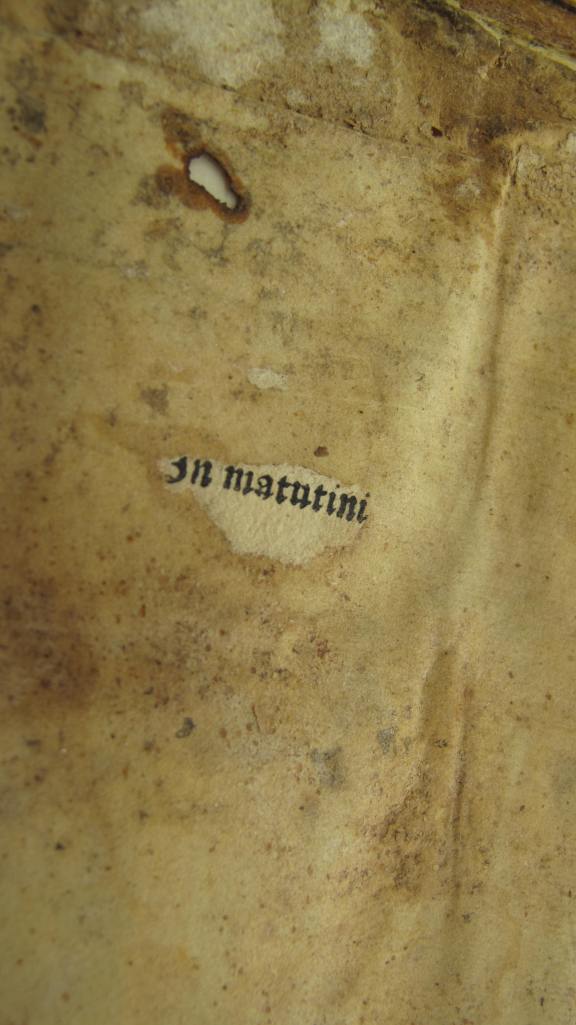 Auckland, St. John's College MS 1 - Fragment of early printing