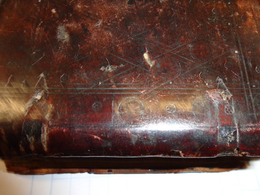 Dunedin, Hewitson Library, Hours -- blind ruling and stamping